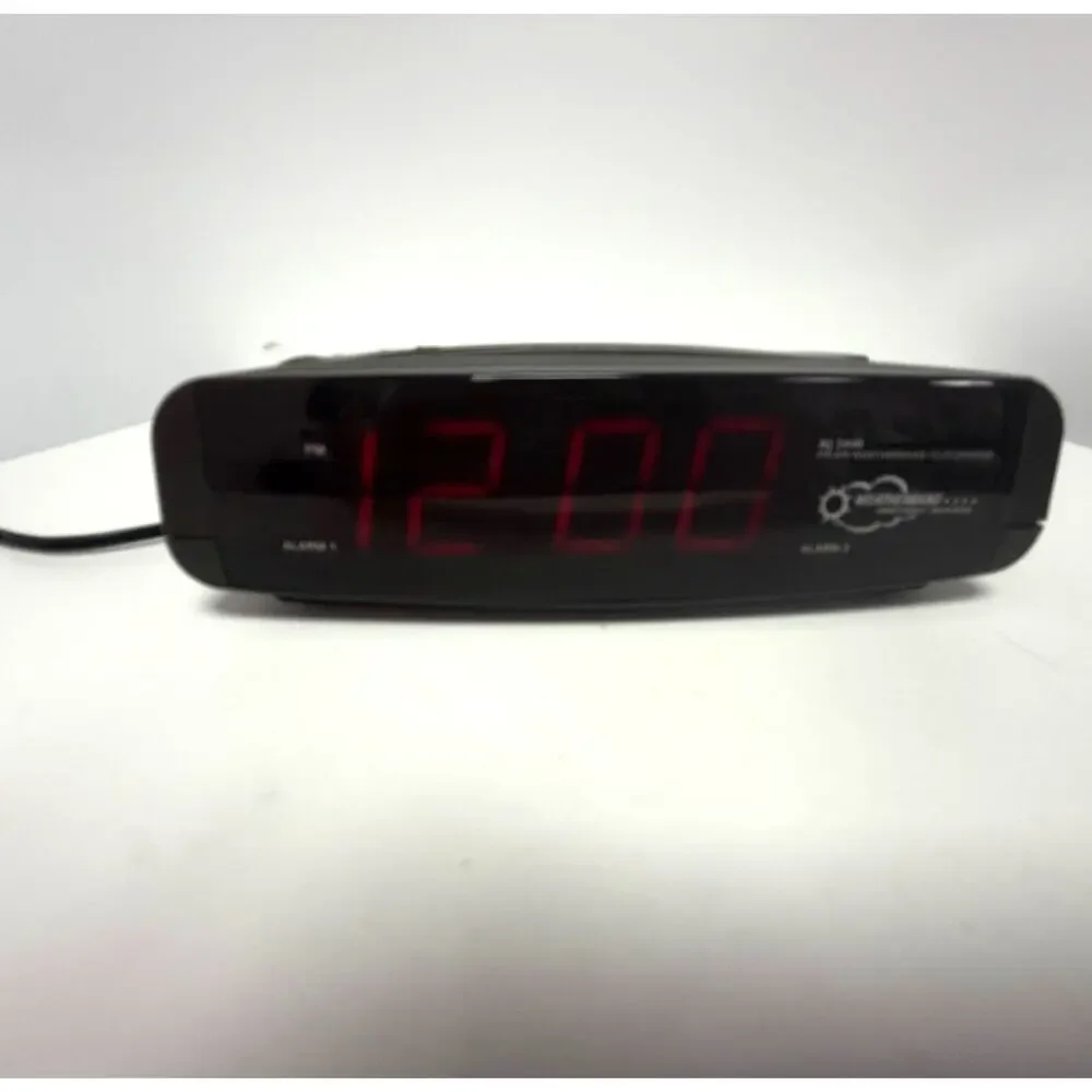 Magnavox AJ3440 Weatherband FM AM Dual Alarm Digital Clock Radio Black